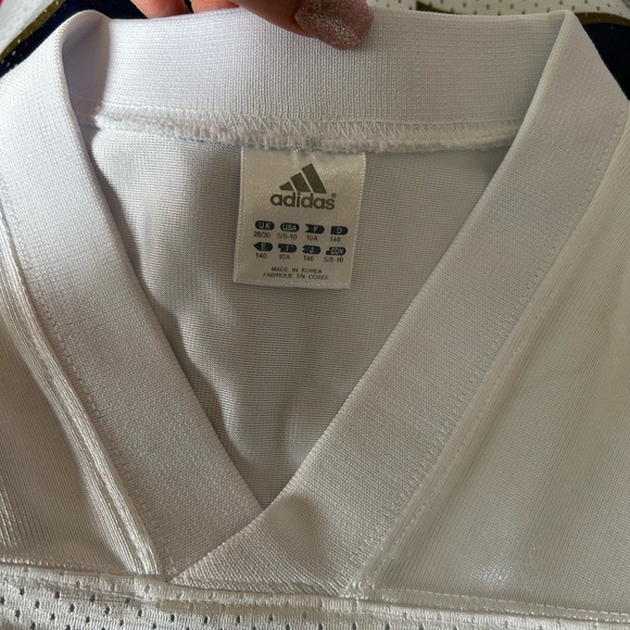 VTG Y2K Adidas White Notre Dame #10 Brady Quinn Football Jersey Youth S - Picture 14 of 17